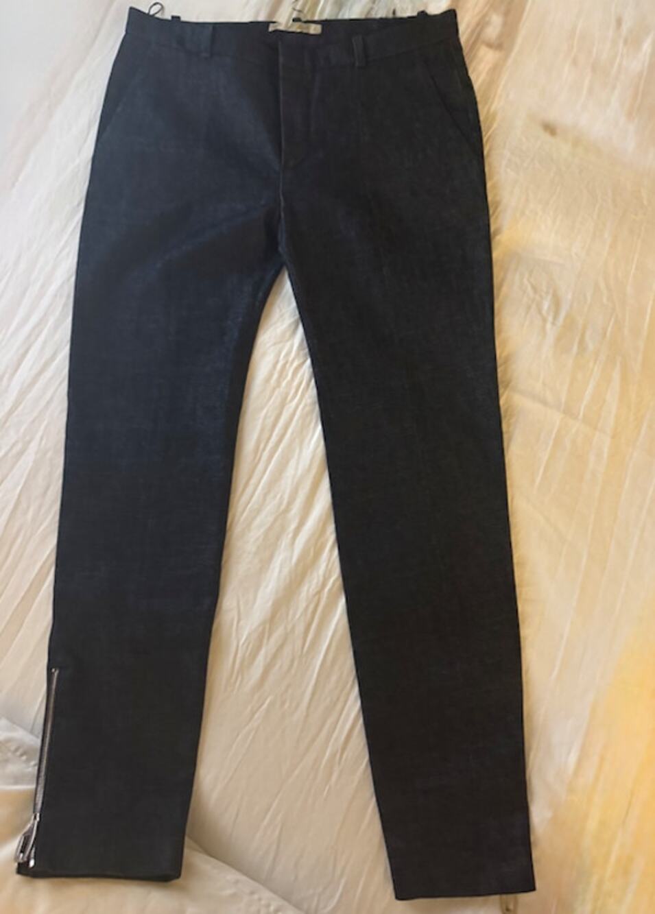 Balenciaga Women's Black Side Zip Leg Pants FR 40 / US 8 Made in France